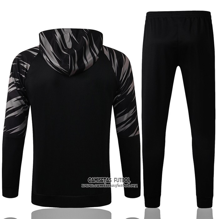 Chandal con Capucha del Borussia Dortmund 2021 Negro
